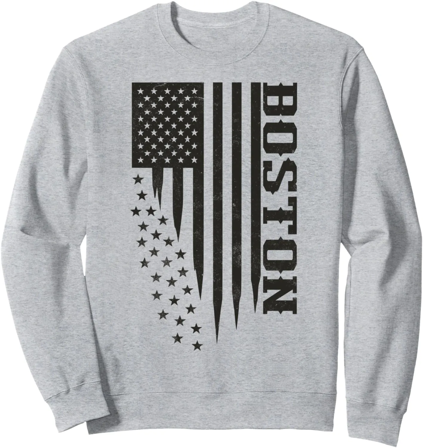 Patriotic Boston Homegrown Local USA Flag Boston Sweatshirt