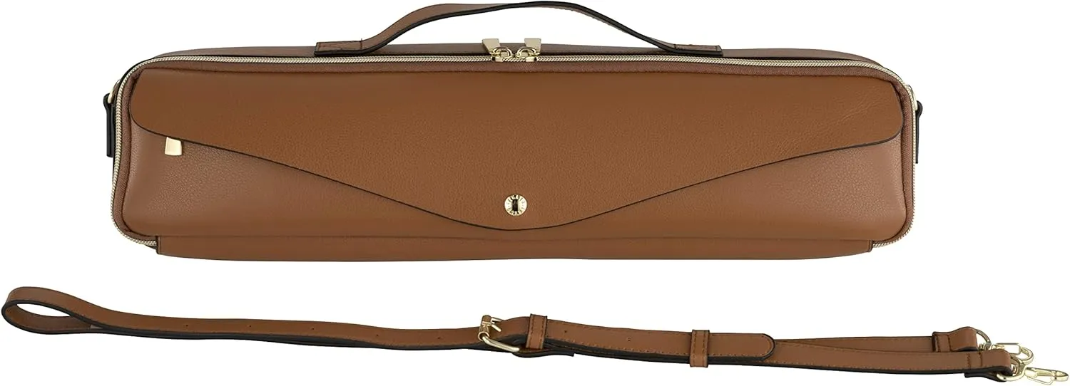 Pearl Flute Case Cover, Legato-Largo, Synthetic Leather B-Foot, Camel