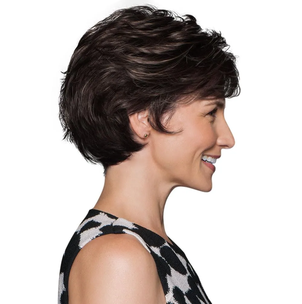 Perk Short Layered Textured Wig by Hairuwear, G2  Licorice Mist