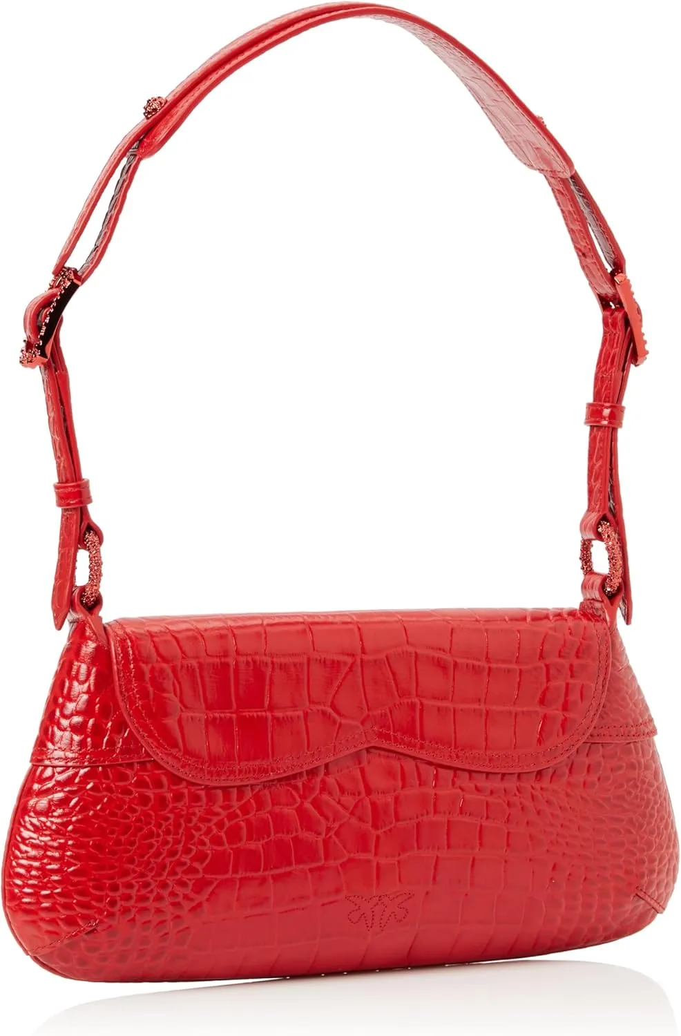 Pinko Women's 520 Shoulder Classic Leather St. Coconut Shiny Bag
