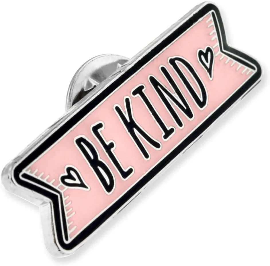 PinMart Motivational Enamel Lapel Pin – Nickel and Copper Plated Enamel Lapel Pin for Clothing, Bags and Lanyards – Inspirational Supports Kindness and Positive Mental Health