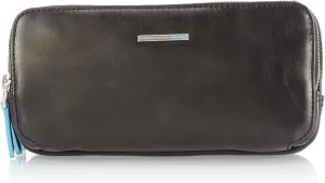 Piquadro Case with Three Dividers, Black, One Size