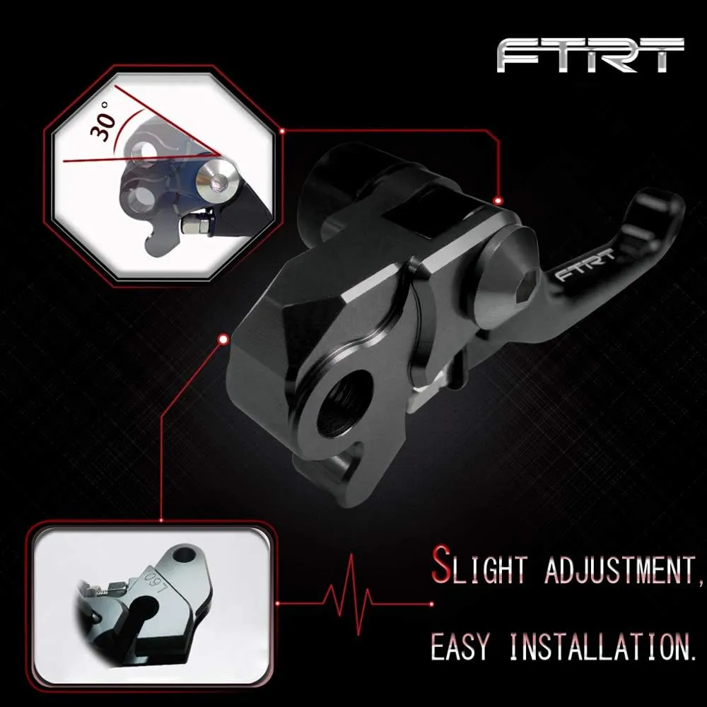 Pivot Dirt Bike Brake Clutch Levers Compatible with TTR125 L LE LW 00-18/ TTR250 93-13/ XT250X 06-16/ Tricker 04-16/ DT230 Lanza 97-13/ WR250R WR250X 07-17/ SEROW225 SEROW250 86-16, Black