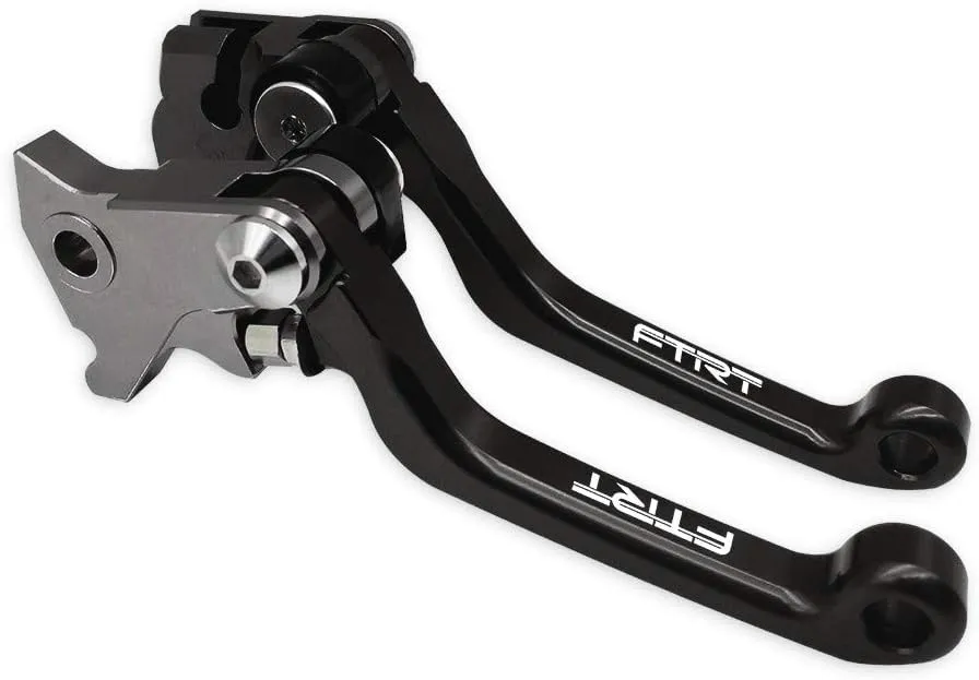 Pivot Dirt Bike Brake Clutch Levers Compatible with TTR125 L LE LW 00-18/ TTR250 93-13/ XT250X 06-16/ Tricker 04-16/ DT230 Lanza 97-13/ WR250R WR250X 07-17/ SEROW225 SEROW250 86-16, Black