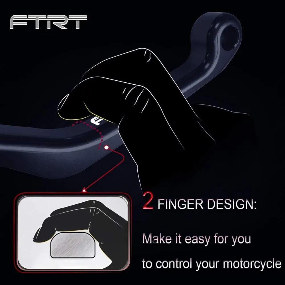 Pivot Dirt Bike Brake Clutch Levers Compatible with TTR125 L LE LW 00-18/ TTR250 93-13/ XT250X 06-16/ Tricker 04-16/ DT230 Lanza 97-13/ WR250R WR250X 07-17/ SEROW225 SEROW250 86-16, Black