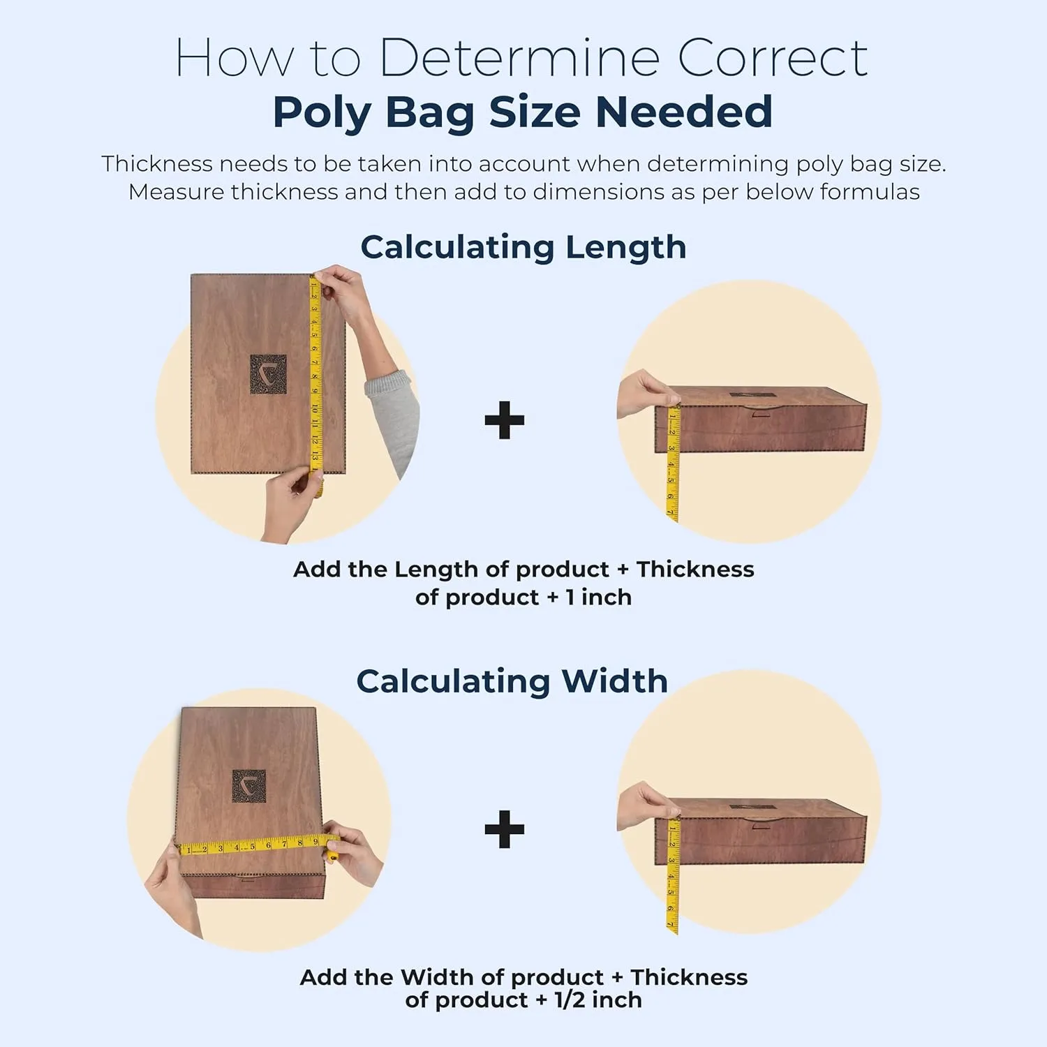 Poly Bags with Suffocation Warning 16x22, 20x24, 24x28 - X-Large Combo Pack of 150 (50 each size) - Clear Poly Bags by Retail Supply Co - Extra Strong Seal