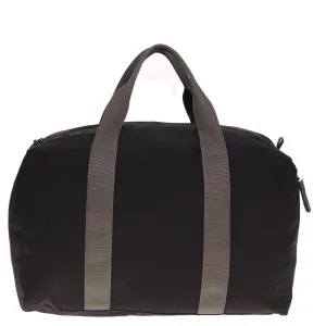 PRADA Boston Bag Nylon Black Gray 76178
