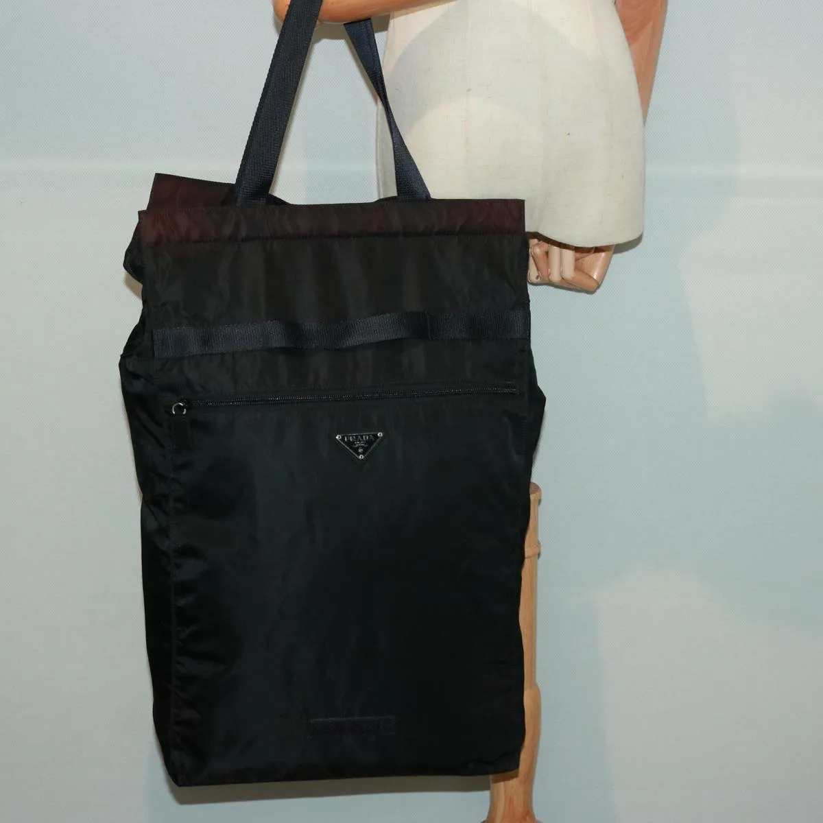 PRADA Business Bag Nylon Black bs14919