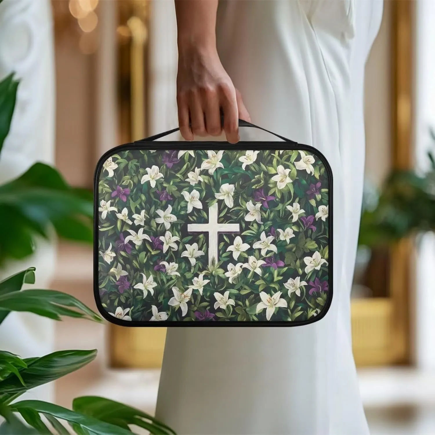PU Bible Cover for Women，Estuche Para Biblia de Mujer, Stylish and Practical Accessory for Your Faith Journey
