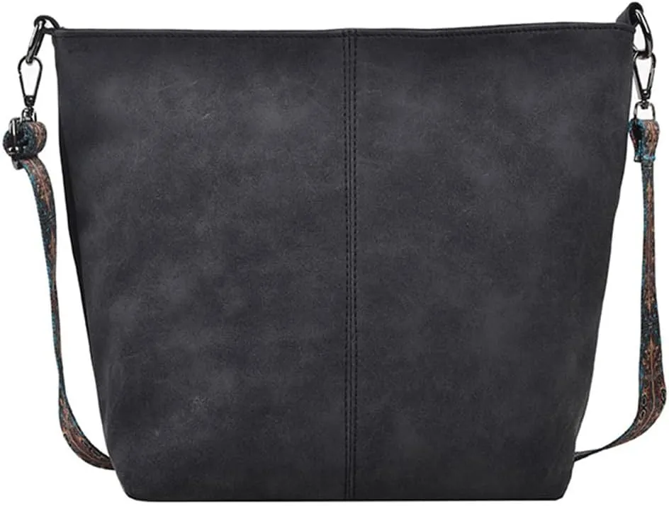 PU Large Capacity Crossbody Bag Adjustable Strap Women Bucket Tote Vintage Retro Shoulder Bag Hobo Purses Handbag