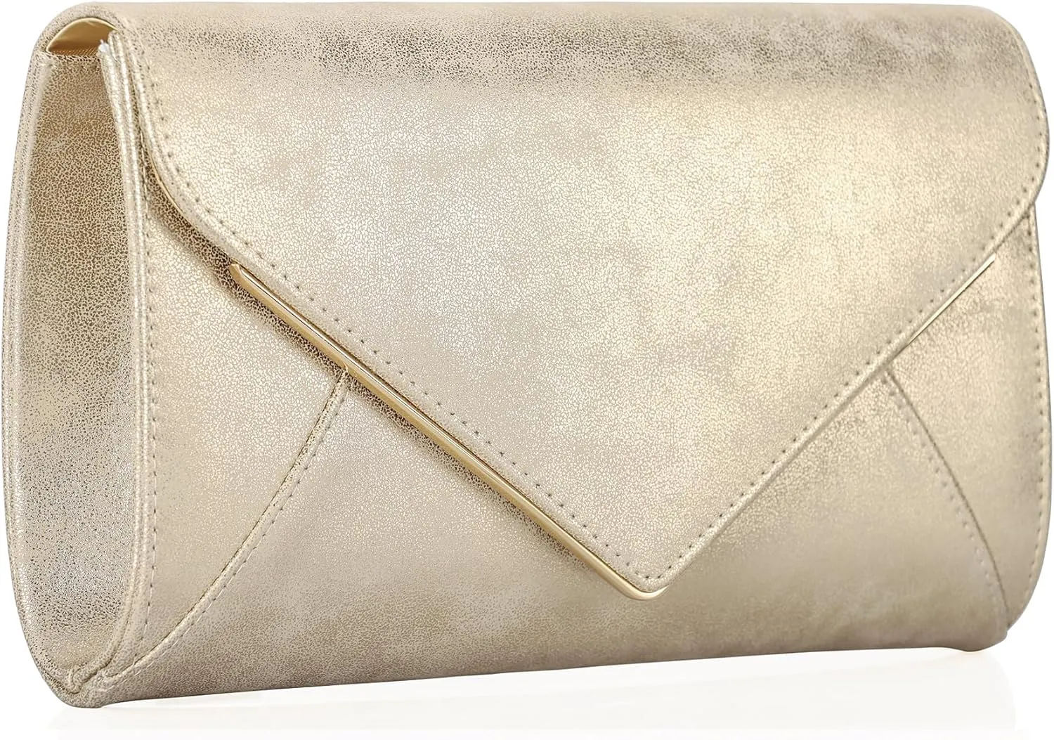 PU Leather Clutch Purses Women Evening Envelope Handbag Prom Wedding Party Foldover Bag