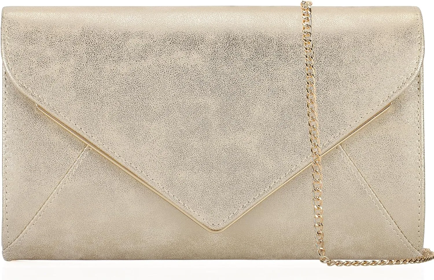 PU Leather Clutch Purses Women Evening Envelope Handbag Prom Wedding Party Foldover Bag