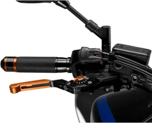 Puig Foldable EXTENDABLE Brake Lever 3.0. Black/Select.Orange/Extend.Orange