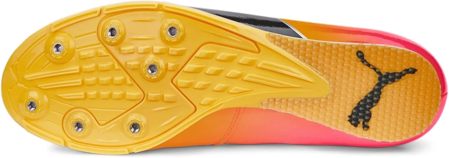 PUMA Women's Men's Evospeed Long Jump 10 Track and Field Shoes, Sun Stream-Sunset Glow-Black, 11