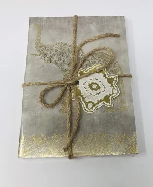 Punch Studio 3 Gold Foil Embellished Journals -Elephant - Heart