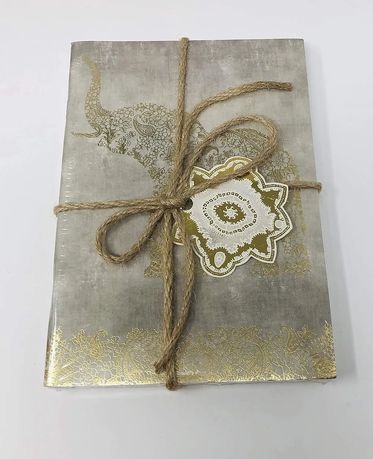 Punch Studio 3 Gold Foil Embellished Journals -Elephant - Heart