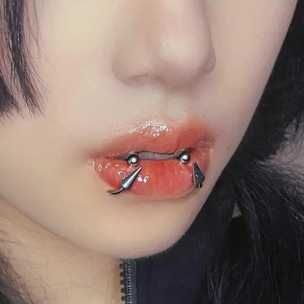 PunkTracker 16G Long Spike Septum, Nose and Piercing Jewelry for Women & Men