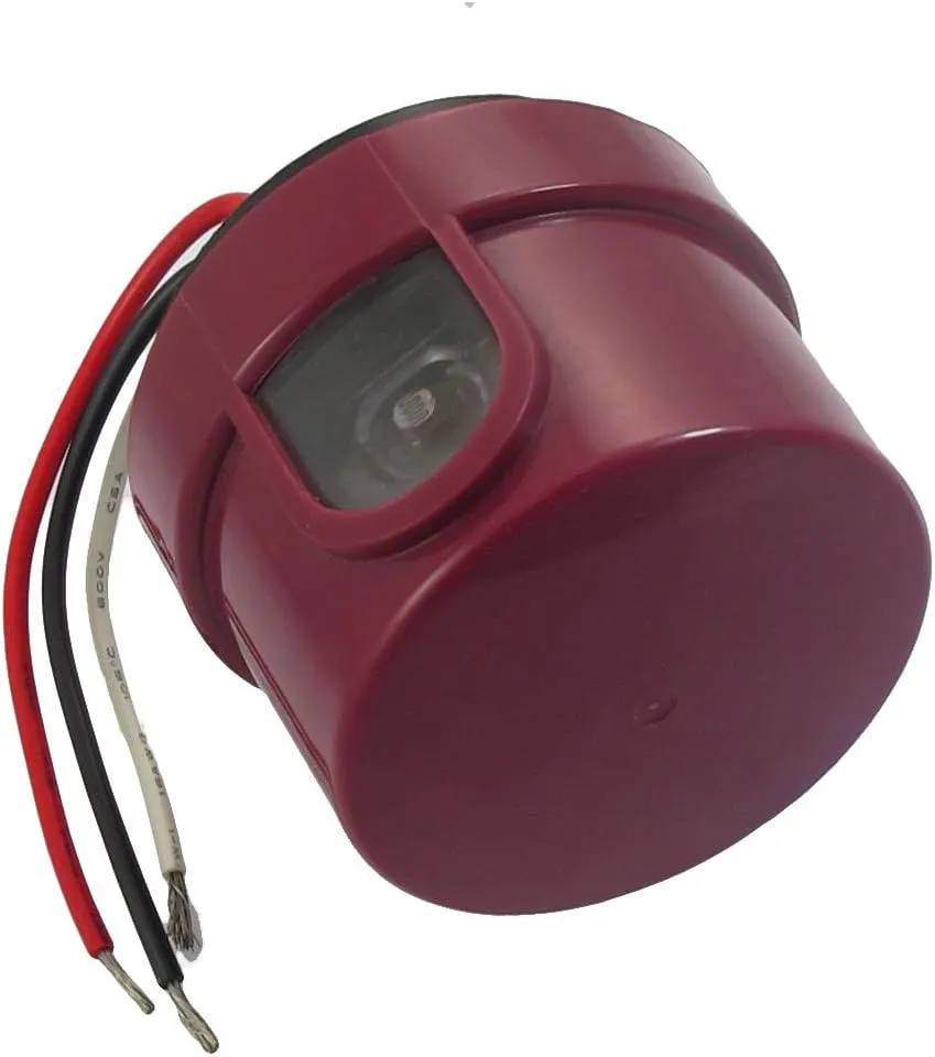 Qtqgoitem AC 220V 50Hz 2000W Light Control Cylindrical Photoelectric Switch ASO-22DL (Model: 88b 838 f34 bc3 dde)