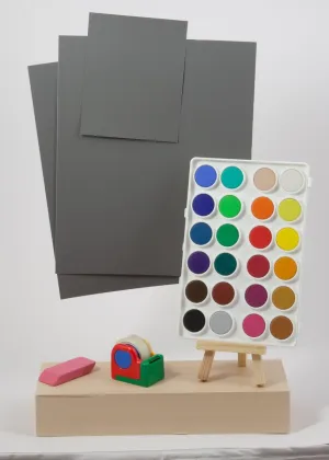 R-27, 18% Gray White Balance and Exposure Control Card Set, (Set of Three Cards, Two 8x10" and One 4x5")