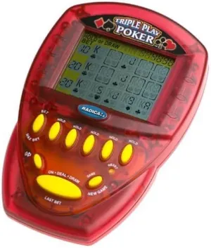 Radica Triple Play Poker Handheld Game [Toy]