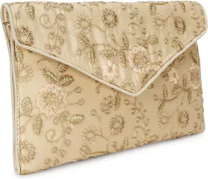 Rajasthani Indian Art Sling Bag Foldover Clutch Purse For Women, Indian Handcrafted Foldover Sling Clutch