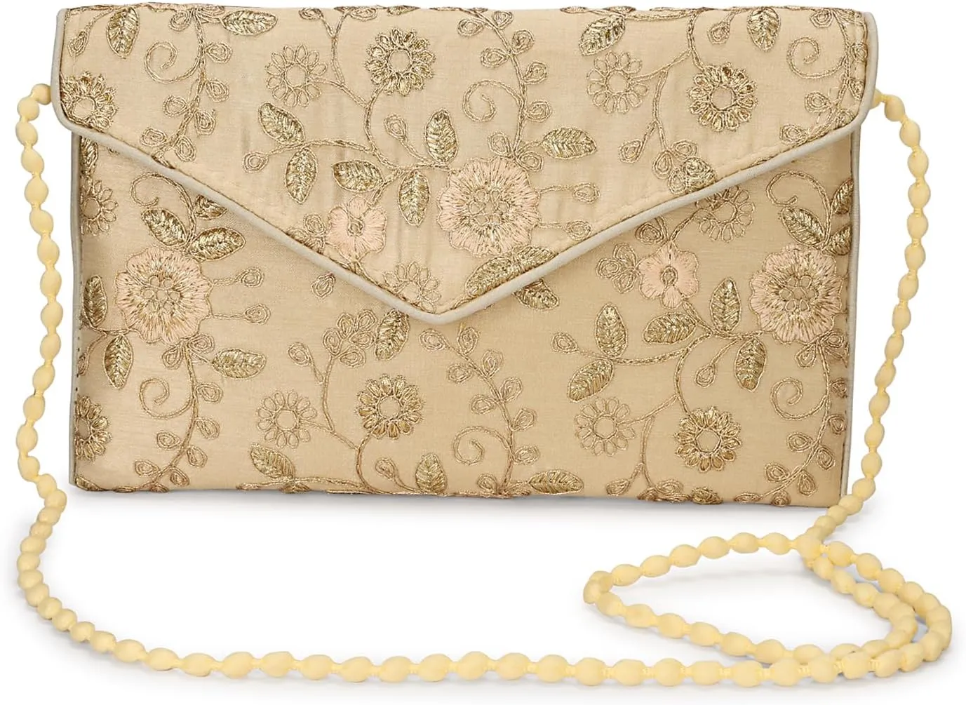 Rajasthani Indian Art Sling Bag Foldover Clutch Purse For Women, Indian Handcrafted Foldover Sling Clutch