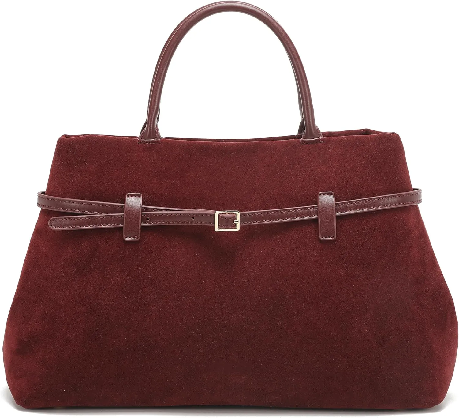 Rejolly Tote Bag for Women Buckle Belt Leather Handbag Top Handle Trendy Shoulder Purse