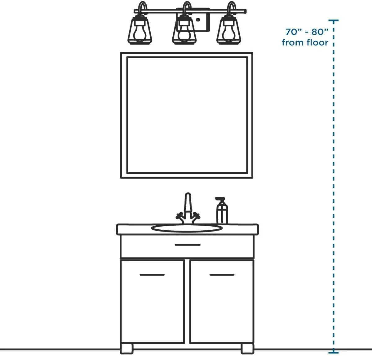 Replay Collection 3-Light Etched White Glass Modern Bath Vanity Light Brushed Nickel