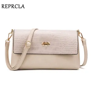 REPRCLA Fashion Women Shoulder Bag Designer Handbag Leather Women's Crossbody Messenger Bags Ladies Purse Female Flap Bolsa