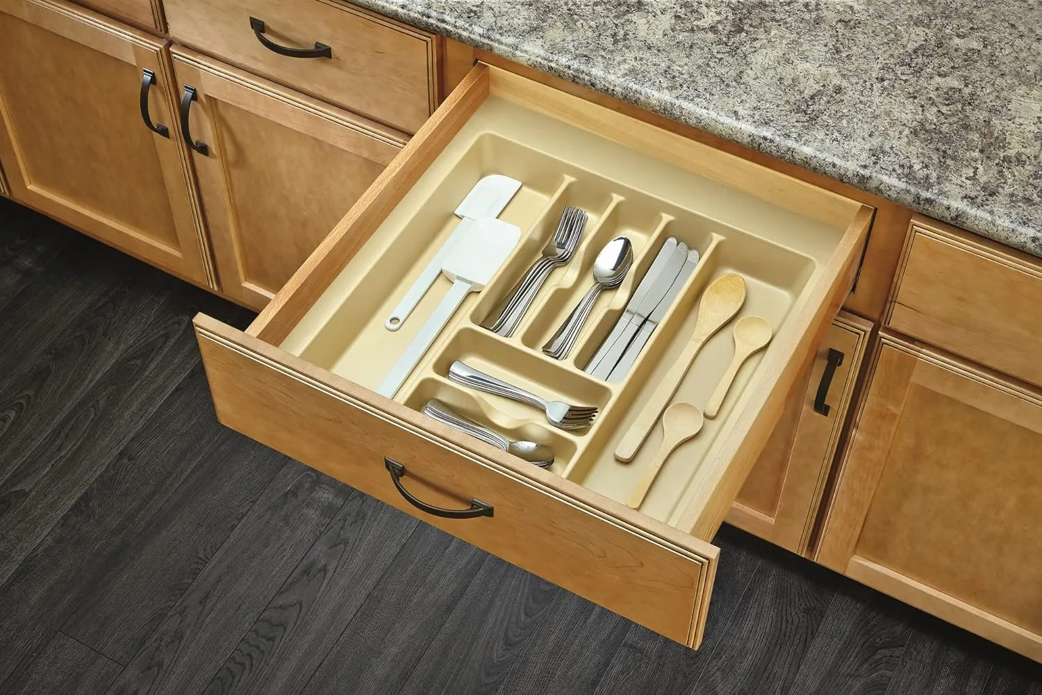 Rev-A-Shelf - CT-4A-52 - Extra Large Almond Cutlery Tray Drawer Insert