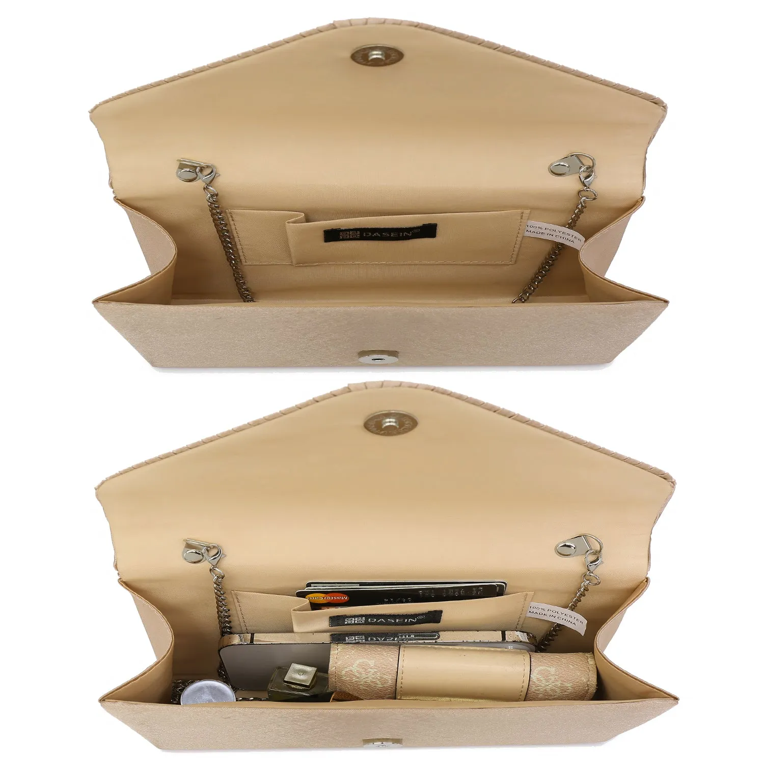 Rhinestone Envelope Evening Clutch