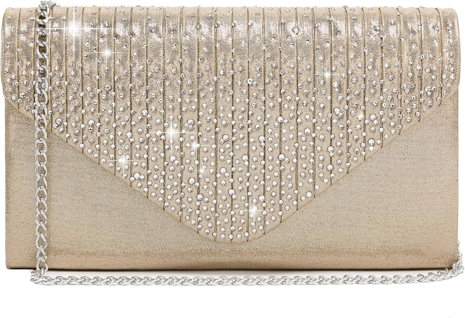 Rhinestone Envelope Evening Clutch