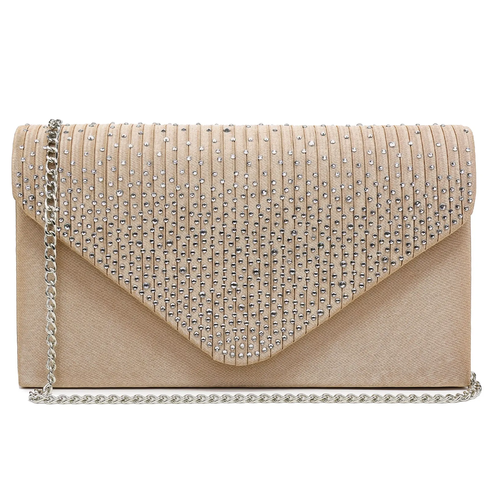 Rhinestone Envelope Evening Clutch