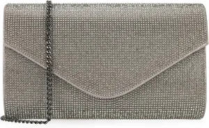 Rhinestone Purse Crystal Clutch for Women Evening Bag Bling Foldover Purse
