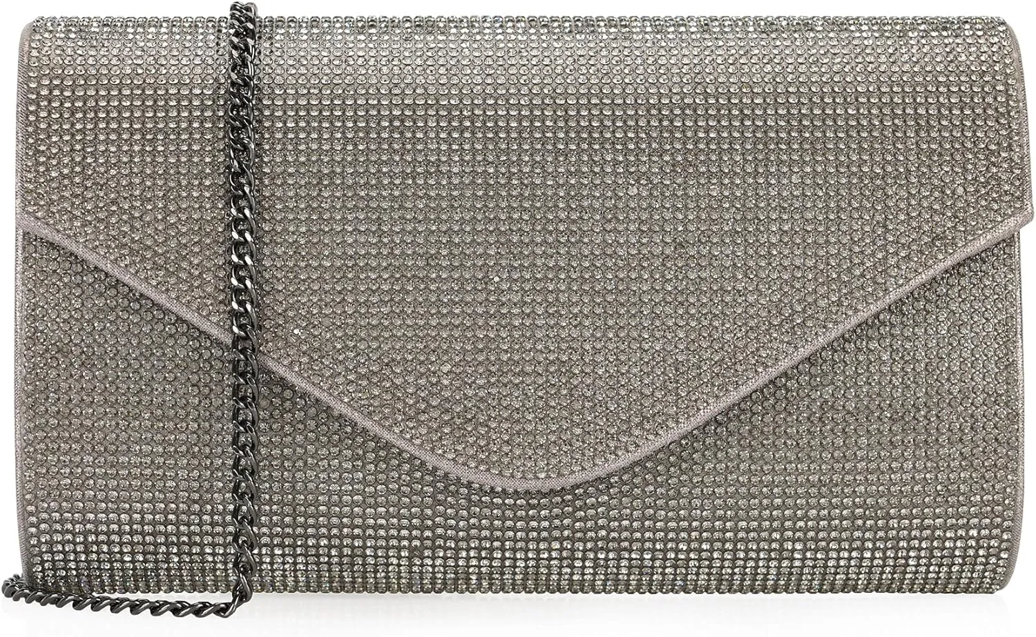 Rhinestone Purse Crystal Clutch for Women Evening Bag Bling Foldover Purse