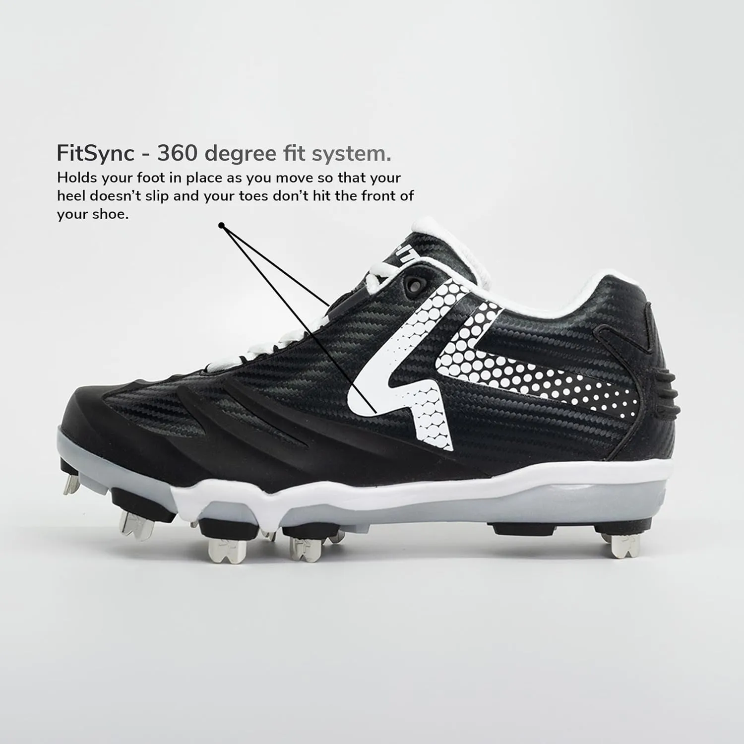 RIP-IT SwiftStep Ringor Pro Metal Spike Softball Shoes