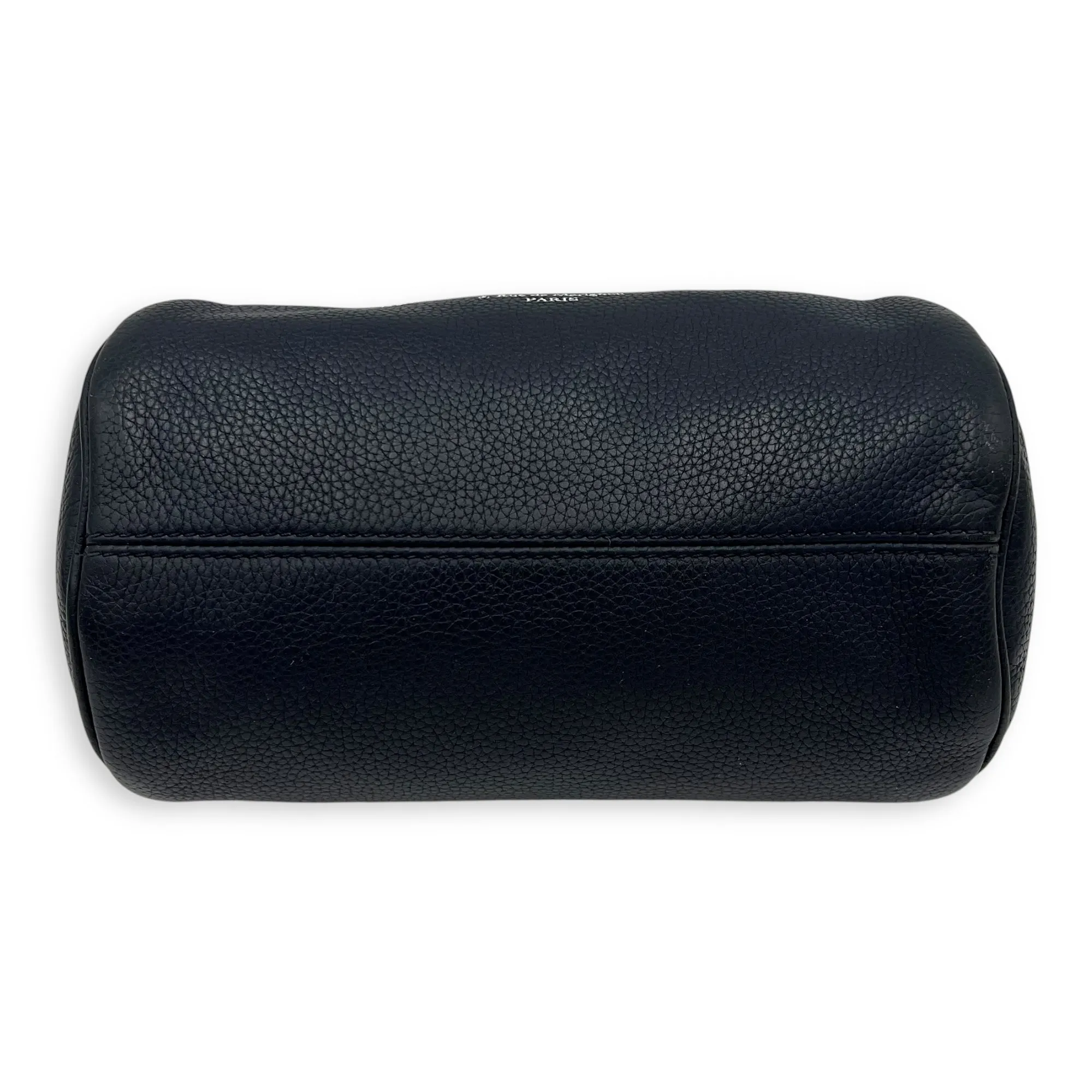 Roller Blue Crossbody Bag in Calfskin, Silver hardware