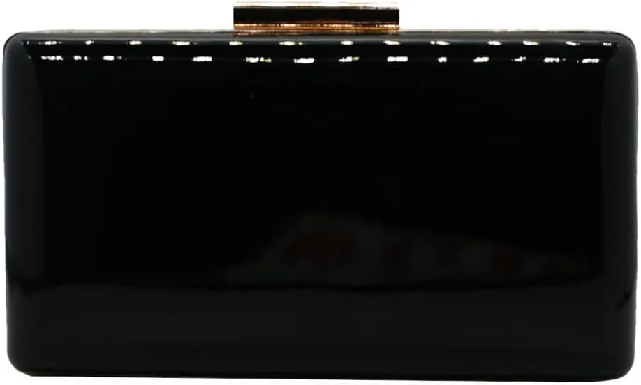 RomanticDesign Women Patent Leather Evening Clutch Formal Party Envelope Purse Cocktail Prom Banquet Handbag