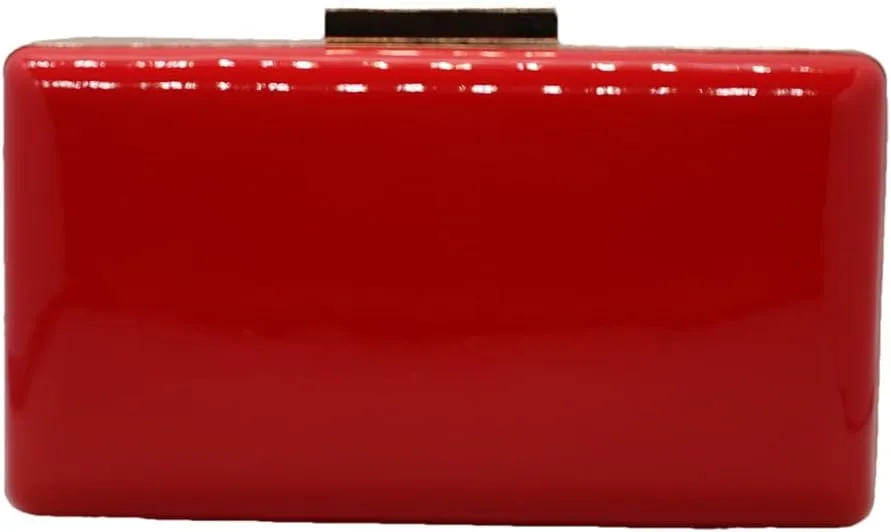 RomanticDesign Women Patent Leather Evening Clutch Formal Party Envelope Purse Cocktail Prom Banquet Handbag