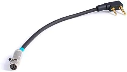 Rugged Handheld Jumper Cable Adaptor to Car Harness for Racing Radios Communications Electronics - Fits 2-Pin V3 RH5R Baofeng Kenwood HYT and Realm