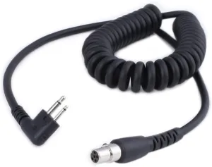 Rugged Radios CC-MOT 2-Pin to 5-Pin Coil Cord Cable for Motorola, HYT, Black Box Radio, and Speedcom Two Way Handheld Radios and Headsets