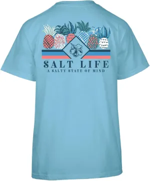 Salt Life Women's Pineapple Spike Short Sleeve Unisex Tee