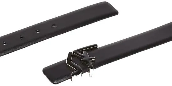 Salvatore Ferragamo Mens Black/Black Leather Belt