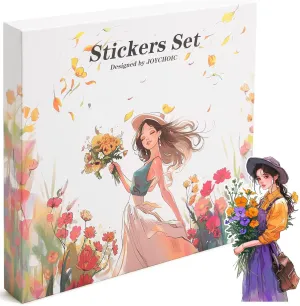 Scrapbook Stickers Set, 240Pcs People Sticker for Journaling and Scrapbooking, Junk Journal Supplies, Washi Materials, Women Girls Ladies Planner DIY Arts Craft