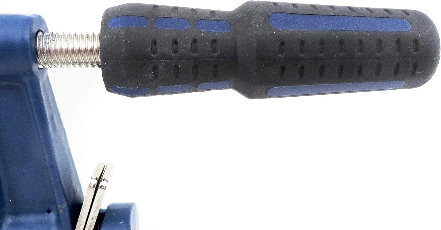 Set Taytools Medium Duty Adjustable Bar Clamps, Quick-Release Clutch Style American F Style, 2-1/2 Inch Throat Depth, Serrated Rail, Soft Grip Handle 450 Pounds Clamping pressure (2, 12 inch)