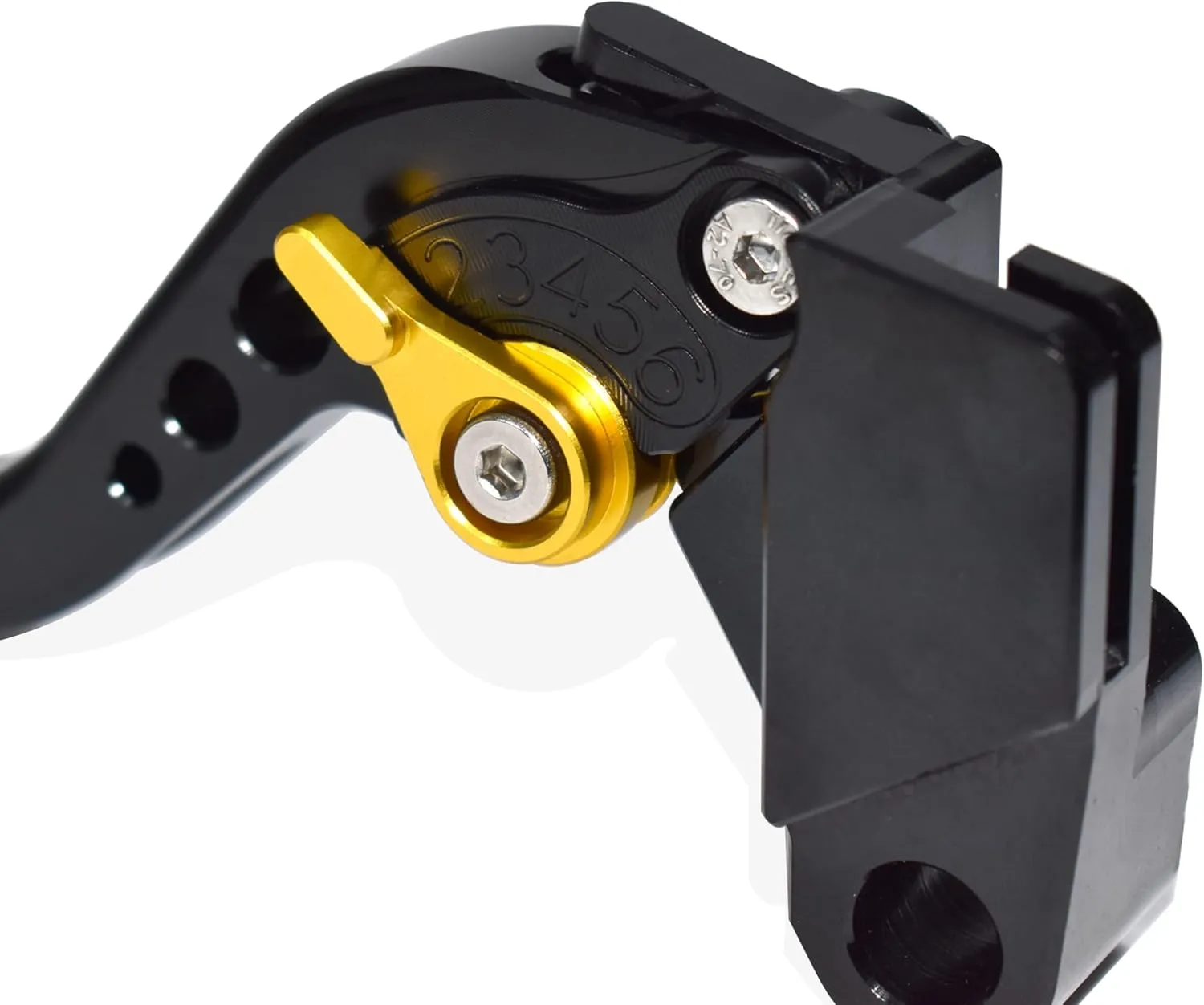 Short Brake Clutch Lever Set Compatible with CFMOTO Ibex 450 Ibex 800/ E/T/S, CNC Aluminum Alloy Made (Black)