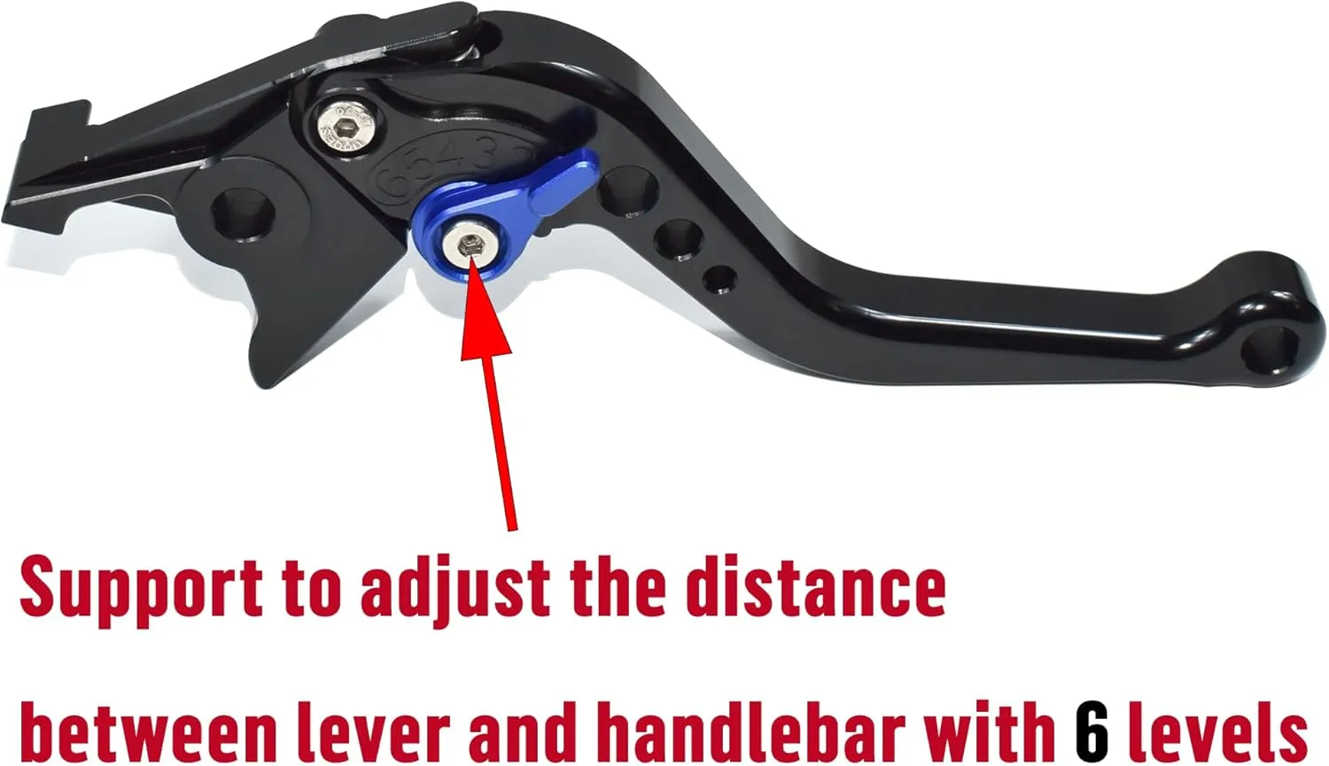 Short Brake Clutch Lever Set Compatible with CFMOTO Ibex 450 Ibex 800/ E/T/S, CNC Aluminum Alloy Made (Black)