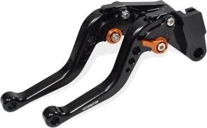 Short Brake Clutch Lever Set Compatible with CFMOTO Ibex 450 Ibex 800/ E/T/S, CNC Aluminum Alloy Made (Orange)
