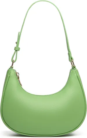 Shoulder Bags for Women, Cute Hobo Tote Handbag Mini Clutch Purse with Zipper Closure