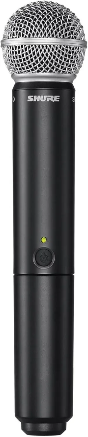 Shure BLX2/B58 Handheld Transmitter with SM58 Vocal Mic Capsule - for use with BLX Wireless Microphone Systems, Receiver Sold Separately | H10 Band (BLX2/SM58=-H10)